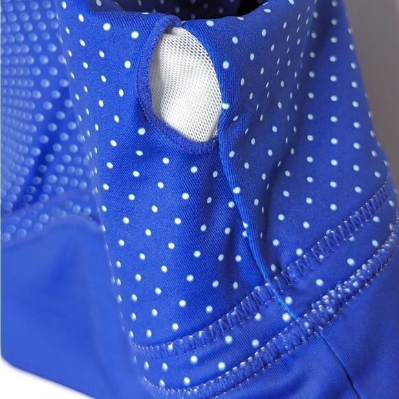 WILO Royal Blue White Polkadot Sports Bra size L - Picture 6 of 11